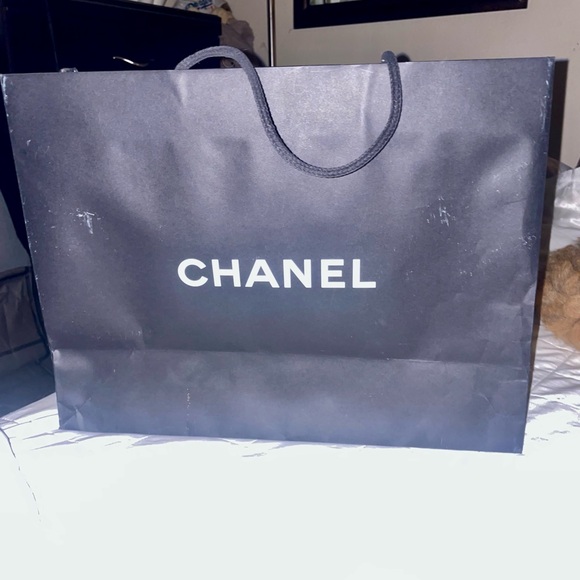 😍💙Chanel Blue chevron quilted  Shoulder Bag with Chain Boy Bag - Picture 10 of 16